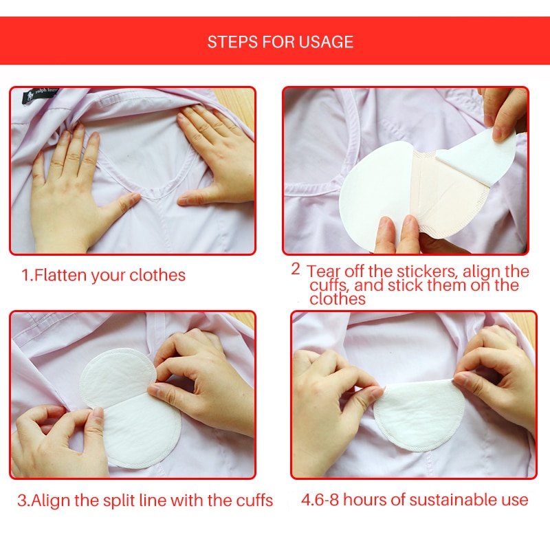 Sweat Absorbing Pads for Armpits Linings Disposable Anti Sweat Stickers - laorstore