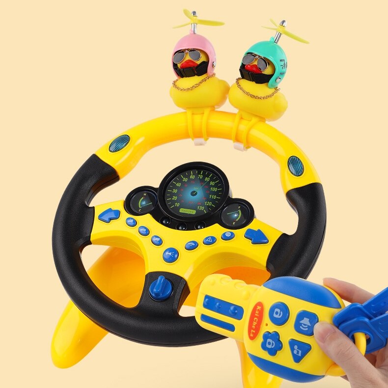 Infant Shining Electric Simulation Steering Wheel Toy