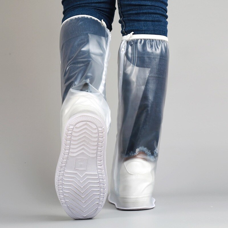 High Tube Rain Shoe Cover with Pressed Edge Thickened Sole