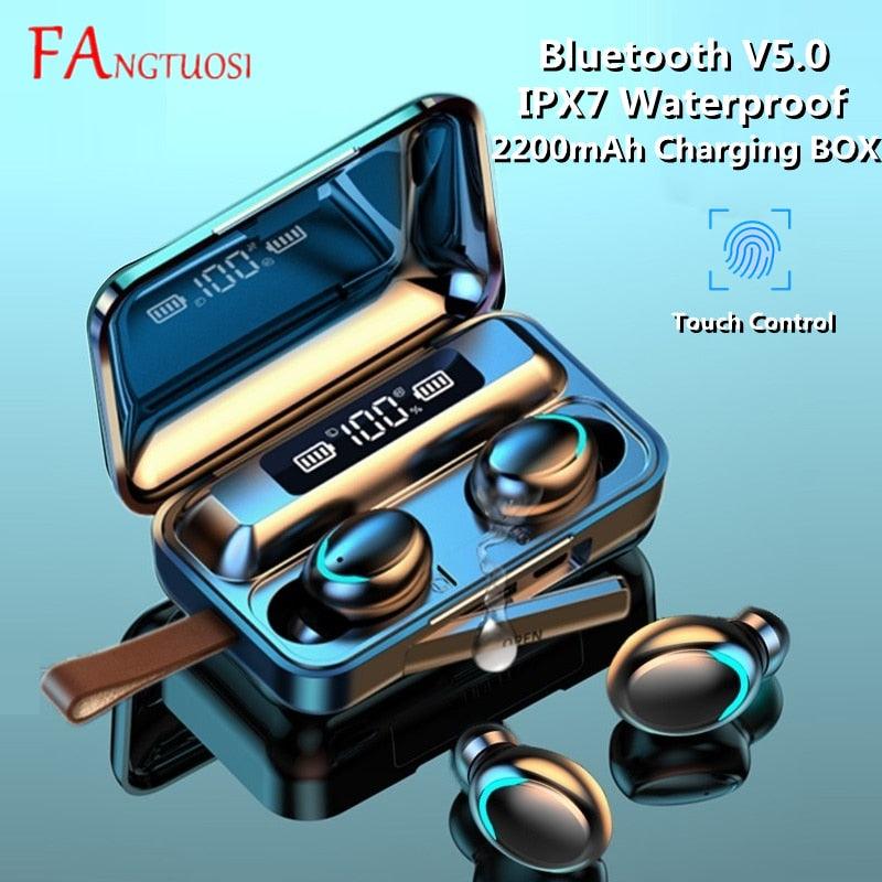 Wireless Waterproof Ear buds Bluetooth 5.0 2200mAh - laorstore