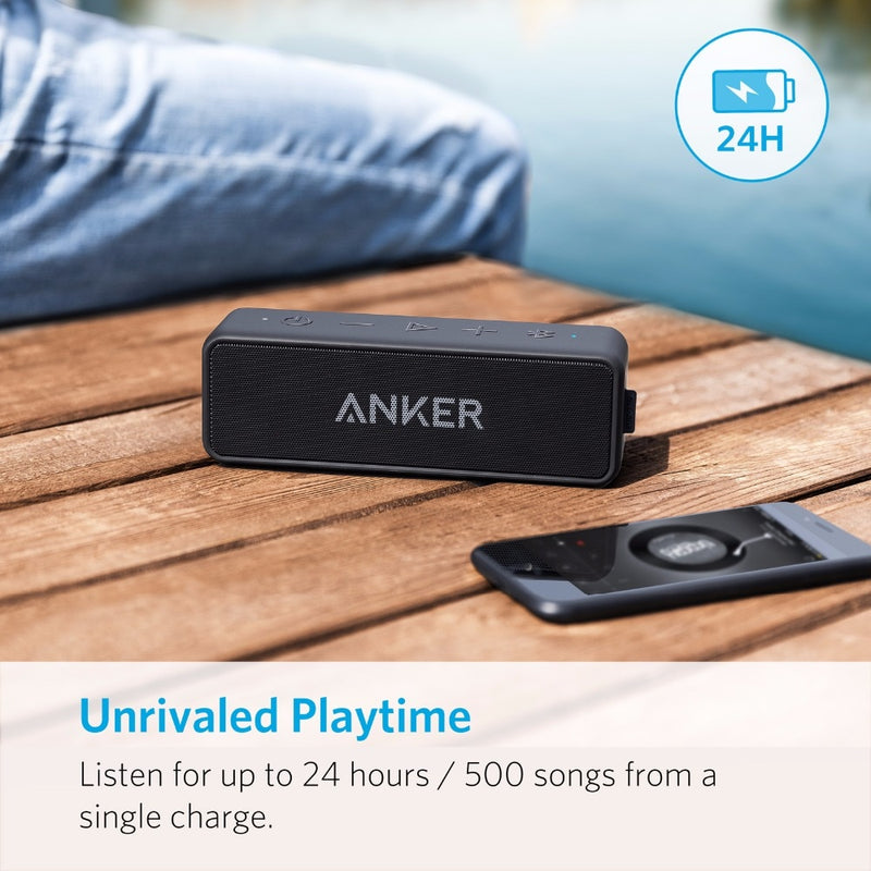 Anker Soundcore 2 Portable Wireless Bluetooth Speaker 24-Hour Playtime 66ft Bluetooth - laorstore