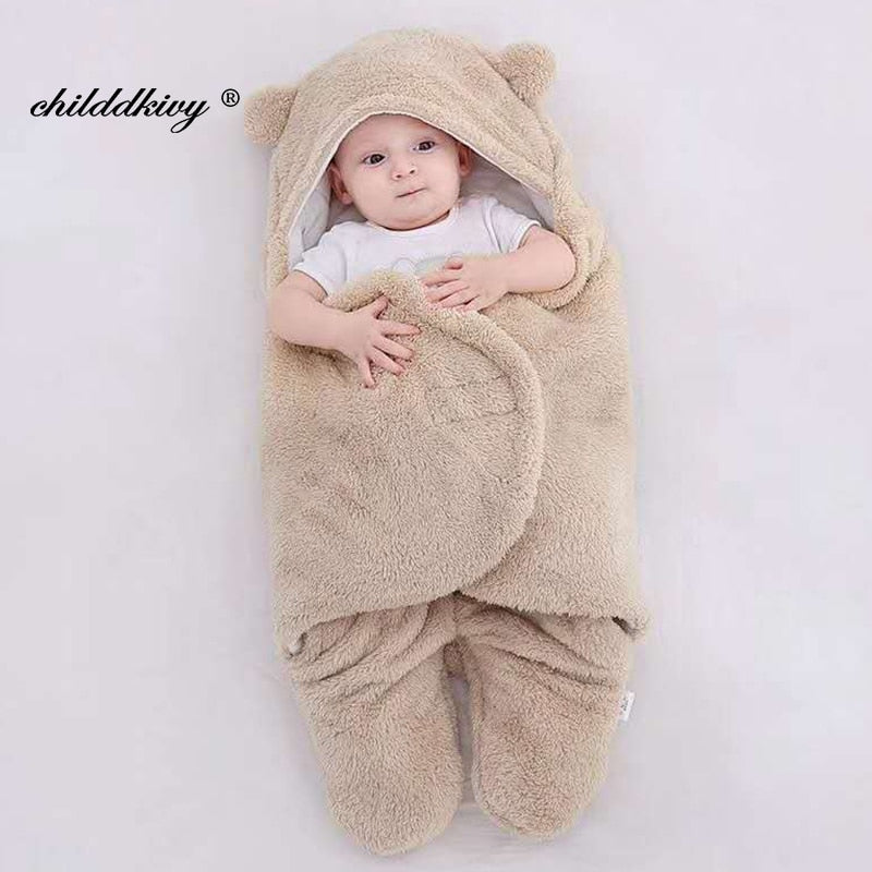 Extremely Soft Newborn Baby Wrap Blankets Baby Sleeping Bag - laorstore