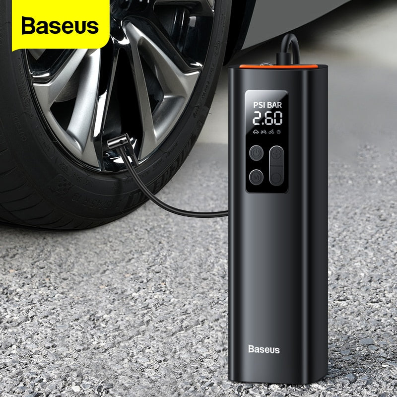 Baseus Mini Car Air Compressor 12V 150PSI Portable Car Tire Inflator - laorstore