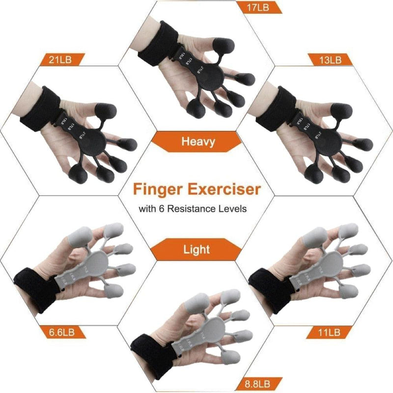 Extension Hand Training Device with 6 Resistant Strength Trainer - laorstore