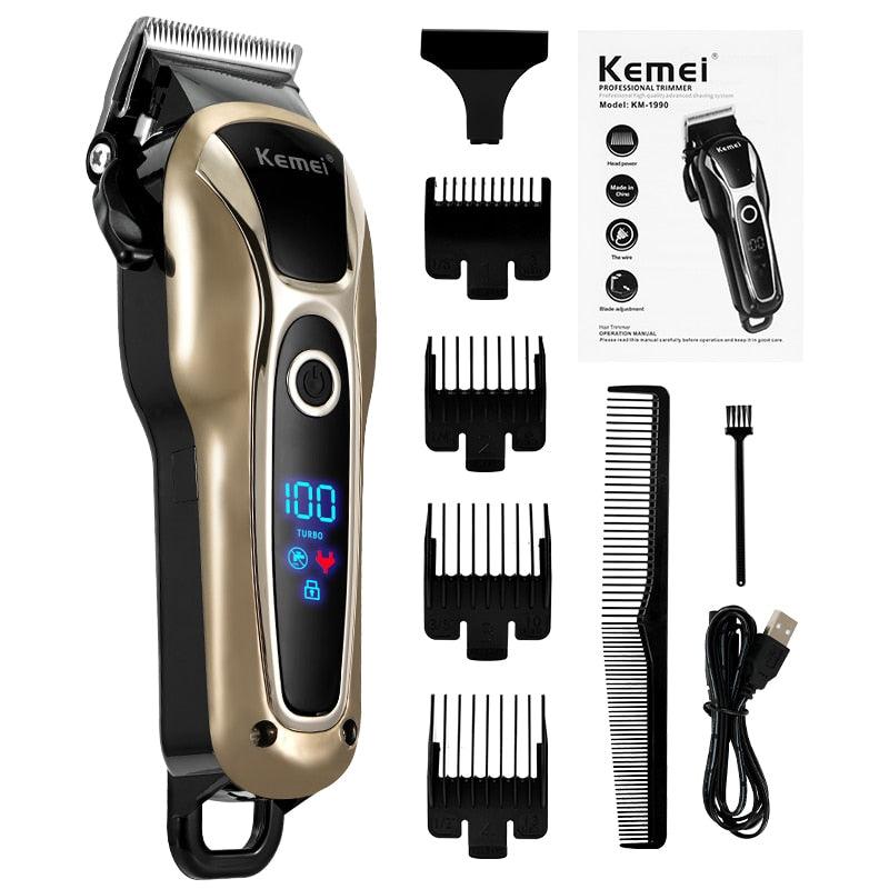 Professional Rechargeable Electric Barber Hair Clipper - laorstore